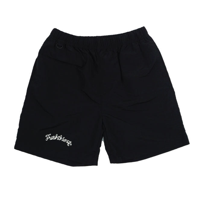 CHAIN STITCH LOGO NYLON SHORTS