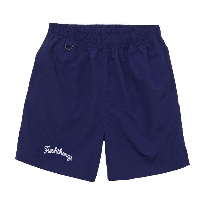 CHAIN STITCH LOGO NYLON SHORTS